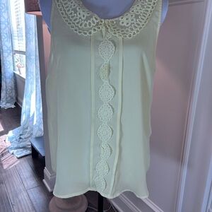 Lauren Conrad NWOT eyelet collared blouse